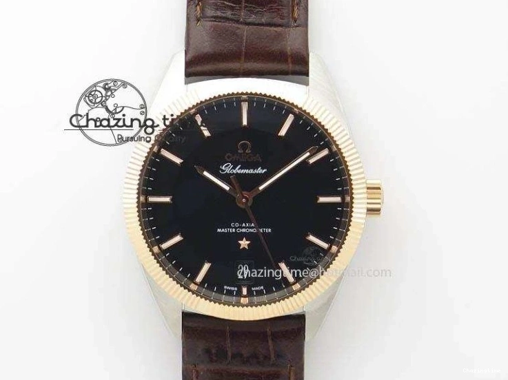 0218 Planet Ocean Master Chrono SS OM 1:1 Best Edition Gray Dial On SS Bracelet A9900 V Efficient 8116